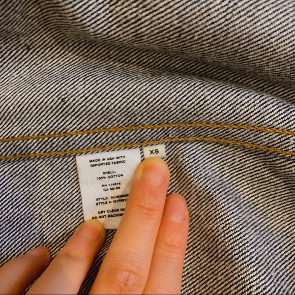 Helmet lang striped denim jacket - Picture 8 of 12